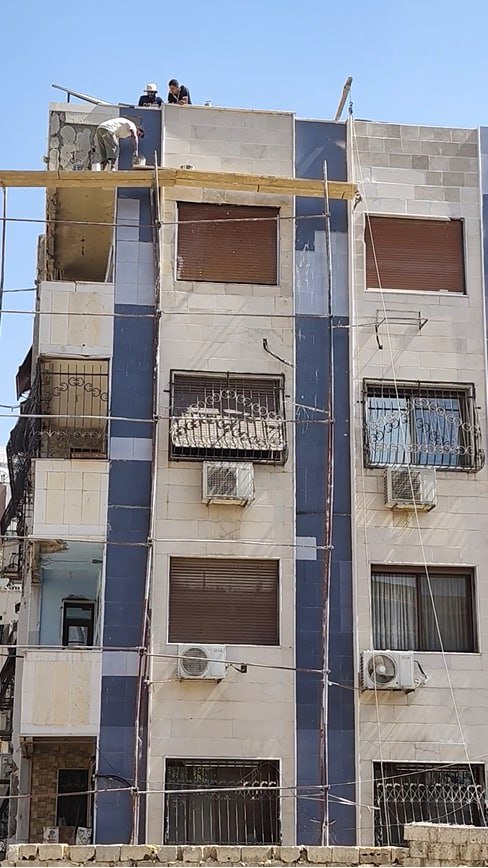 Al-Zaeem Building Façade Restoration — Barzeh, Damascus — Photo 2
